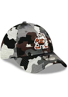 New Era Cleveland Browns Grey 2022 Training Camp JR 39THIRTY Youth Flex Hat