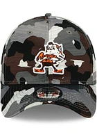 New Era Cleveland Browns Grey 2022 Training Camp JR 39THIRTY Youth Flex Hat