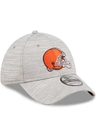New Era Cleveland Browns Mens Grey Distinct 39THIRTY Flex Hat