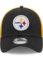 New Era Pittsburgh Steelers Mens Black Shadow Neo 39THIRTY Flex Hat