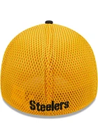 New Era Pittsburgh Steelers Mens Black Shadow Neo 39THIRTY Flex Hat