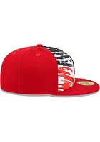 New Era Detroit Tigers Mens Red 2022 4th of July 59FIFTY Fitted Hat