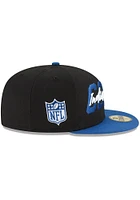 New Era Indianapolis Colts Mens Black 2022 NFL Draft 59FIFTY Fitted Hat