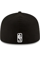 New Era Oklahoma City Thunder Mens Black and White 59FIFTY Fitted Hat