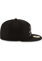 New Era Oklahoma City Thunder Mens Black and White 59FIFTY Fitted Hat
