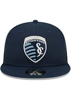 New Era Sporting Kansas City Navy Blue Classic Trucker 9FIFTY Mens Snapback Hat