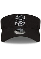New Era Chicago White Sox Mens Black 2022 Batting Practce Adjustable Visor