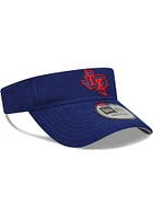 New Era Texas Rangers Mens Navy Blue 2022 Batting Practce Adjustable Visor