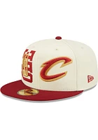 New Era Cleveland Cavaliers Mens White 2022 NBA Draft 59FIFTY Fitted Hat