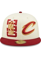 New Era Cleveland Cavaliers Mens White 2022 NBA Draft 59FIFTY Fitted Hat