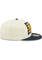 New Era Indiana Pacers Mens White 2022 NBA Draft 59FIFTY Fitted Hat
