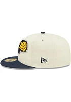 New Era Indiana Pacers Mens White 2022 NBA Draft 59FIFTY Fitted Hat