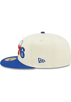 New Era Philadelphia 76ers Mens White 2022 NBA Draft 59FIFTY Fitted Hat