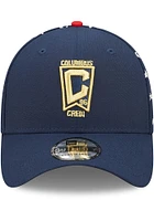 New Era Columbus Crew Mens Navy Blue MLS 2022 Americana 39THIRTY Flex Hat