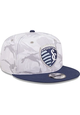 New Era Sporting Kansas City Grey MLS 2022 Salute to Service 9FIFTY Mens Snapback Hat