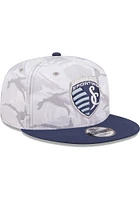 New Era Sporting Kansas City Grey MLS 2022 Salute to Service 9FIFTY Mens Snapback Hat