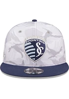 New Era Sporting Kansas City Grey MLS 2022 Salute to Service 9FIFTY Mens Snapback Hat