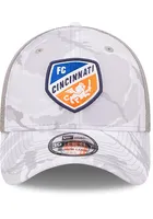 New Era FC Cincinnati Mens Grey MLS 2022 Salute to Service 39THIRTY Flex Hat