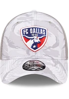 New Era FC Dallas Mens Grey MLS 2022 Salute to Service 39THIRTY Flex Hat