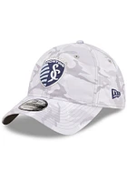 New Era Sporting Kansas City MLS 2022 Salute to Service 9TWENTY Adjustable Hat - Grey
