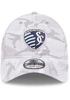 New Era Sporting Kansas City MLS 2022 Salute to Service 9TWENTY Adjustable Hat - Grey