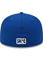 New Era Omaha Storm Chasers Mens Blue MiLB 2022 Batting Practice 59FIFTY Fitted Hat
