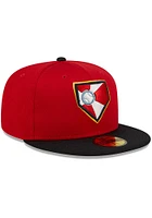 New Era Wichita Wind Surge Mens Red MiLB 2022 Batting Practice 59FIFTY Fitted Hat