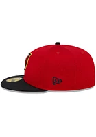 New Era Wichita Wind Surge Mens Red MiLB 2022 Batting Practice 59FIFTY Fitted Hat