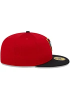 New Era Wichita Wind Surge Mens Red MiLB 2022 Batting Practice 59FIFTY Fitted Hat