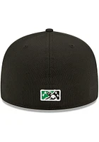 New Era Dayton Dragons Mens Black MiLB 2022 Batting Practice 59FIFTY Fitted Hat