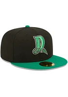 New Era Dayton Dragons Mens Black MiLB 2022 Authentic Collection Iconic Fitted Hat