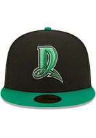 New Era Dayton Dragons Mens Black MiLB 2022 Authentic Collection Iconic Fitted Hat