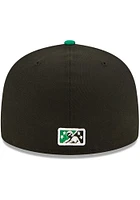 New Era Dayton Dragons Mens Black MiLB 2022 Authentic Collection Iconic Fitted Hat