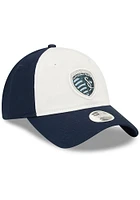 New Era Sporting Kansas City Blue Womens Logo Glam 9TWENTY Womens Adjustable Hat