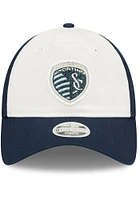 New Era Sporting Kansas City Blue Womens Logo Glam 9TWENTY Womens Adjustable Hat