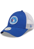 New Era Philadelphia 76ers Red Womens Glitter Circle 9FORTY Womens Adjustable Hat