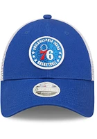New Era Philadelphia 76ers Red Womens Glitter Circle 9FORTY Womens Adjustable Hat