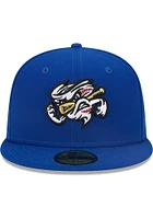 New Era Omaha Storm Chasers Mens Blue MiLB 2022 Authentic Collection Classic Graphic Fitted Hat