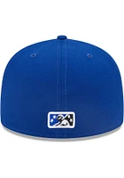 New Era Omaha Storm Chasers Mens Blue MiLB 2022 Authentic Collection Classic Graphic Fitted Hat