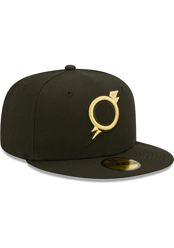 New Era Omaha Storm Chasers Mens Black MiLB 2022 Authentic Collection Modern Fitted Hat