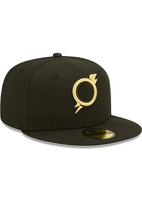 New Era Omaha Storm Chasers Mens Black MiLB 2022 Authentic Collection Modern Fitted Hat
