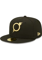 New Era Omaha Storm Chasers Mens Black MiLB 2022 Authentic Collection Modern Fitted Hat