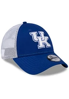 New Era Kentucky Wildcats Blue Evergreen Trucker JR 9FORTY Youth Adjustable Hat