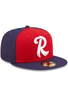 New Era Reading Fightin Phils Mens Red MiLB 2022 Authentic Collection Iconic Fitted Hat