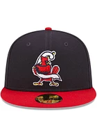 New Era Springfield Cardinals Mens Blue MiLB 2022 Authentic Collection Classic Fitted Hat