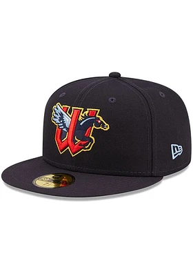New Era Wichita Wind Surge Mens Navy Blue MiLB 2022 Authentic Collection Iconic Fitted Hat