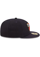 New Era Wichita Wind Surge Mens Navy Blue MiLB 2022 Authentic Collection Iconic Fitted Hat