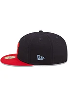 New Era Wichita Wind Surge Mens Navy Blue MiLB 2022 Authentic Collection Fitted Hat