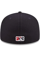 New Era Wichita Wind Surge Mens Navy Blue MiLB 2022 Authentic Collection Fitted Hat