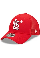 New Era St Louis Cardinals Mens Red 2022 All-Star Workout 39THIRTY Flex Hat